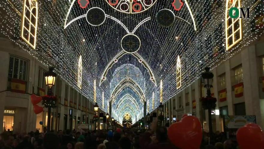 Luces de Navidad en la calle Larios