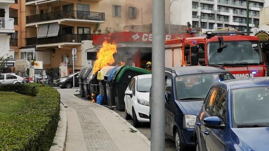 Arde un contenedor en Son Armadans