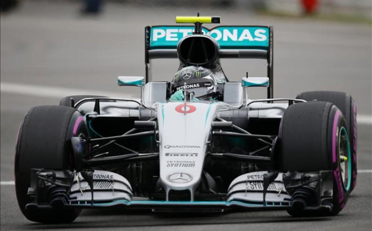 Nico Rosberg, pole provisional en Alemania