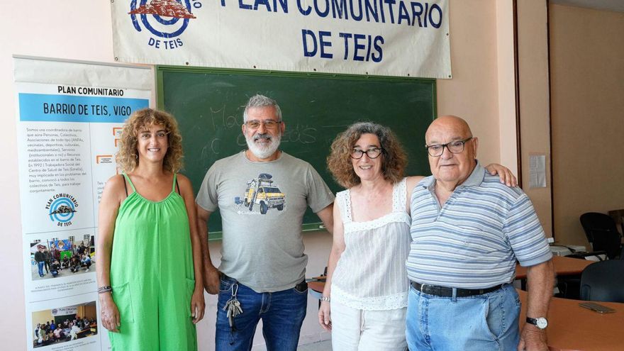 De izq. a dcha., Marta Fernández, Eduardo García, Xenoveva Cordeiro y Basilio Aragón. | Adrián Irago
