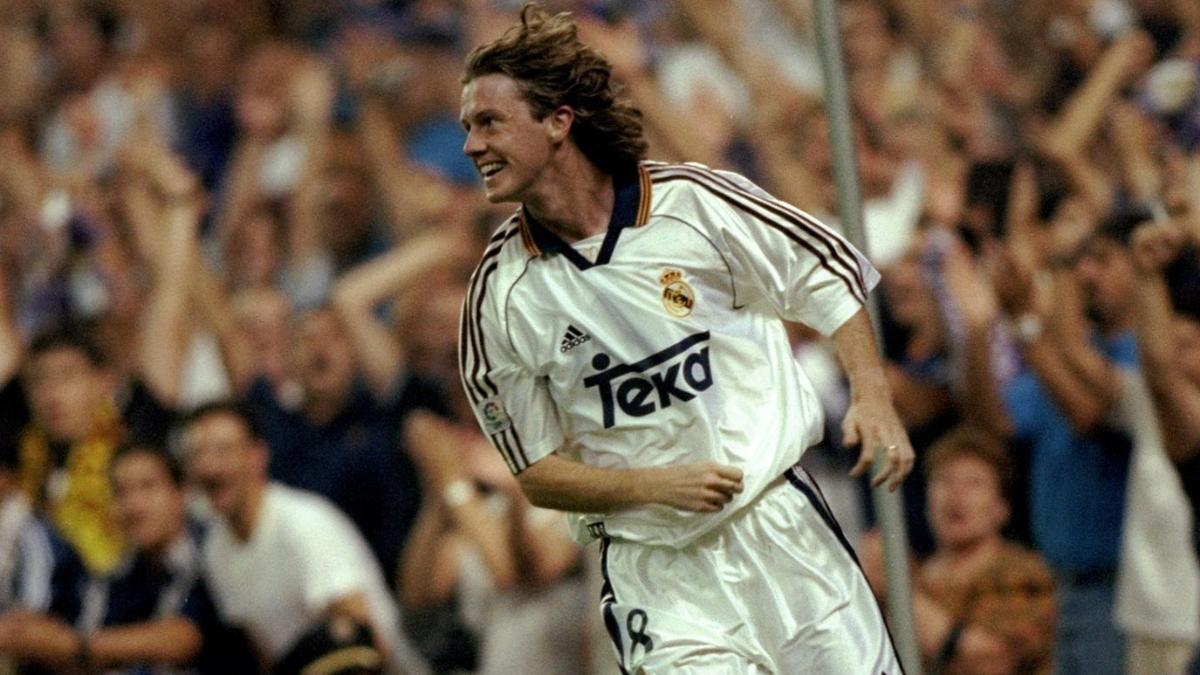 Mcmanhaman con la camiseta del Real Madrid