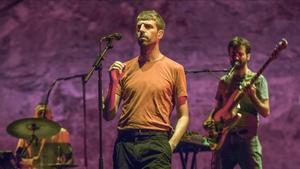 Manel, durante su concierto del Grec, este martes. 