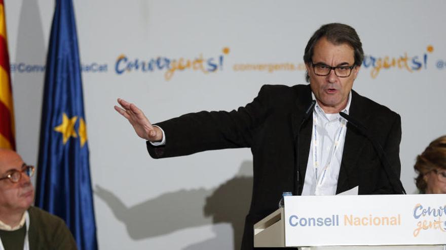 Artur Mas,en el Consell Nacional de los convergentes.