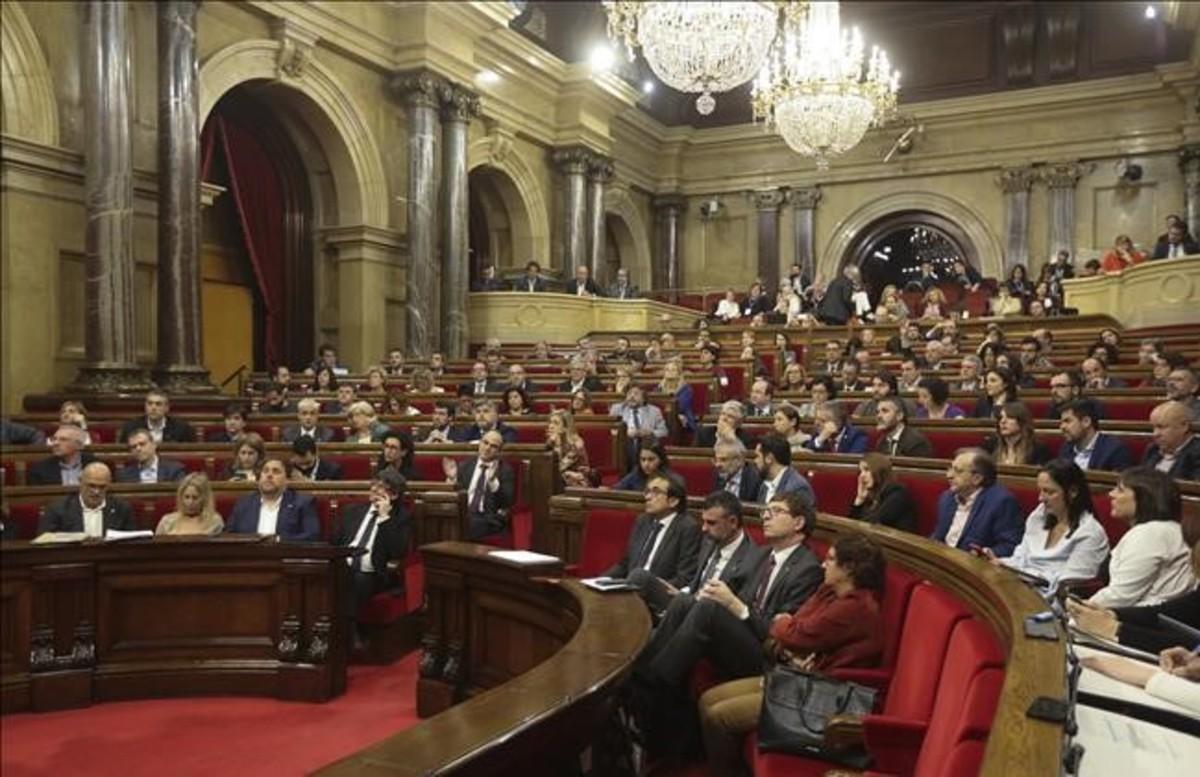 Imagen de un pleno del Parlament de Catalunya.