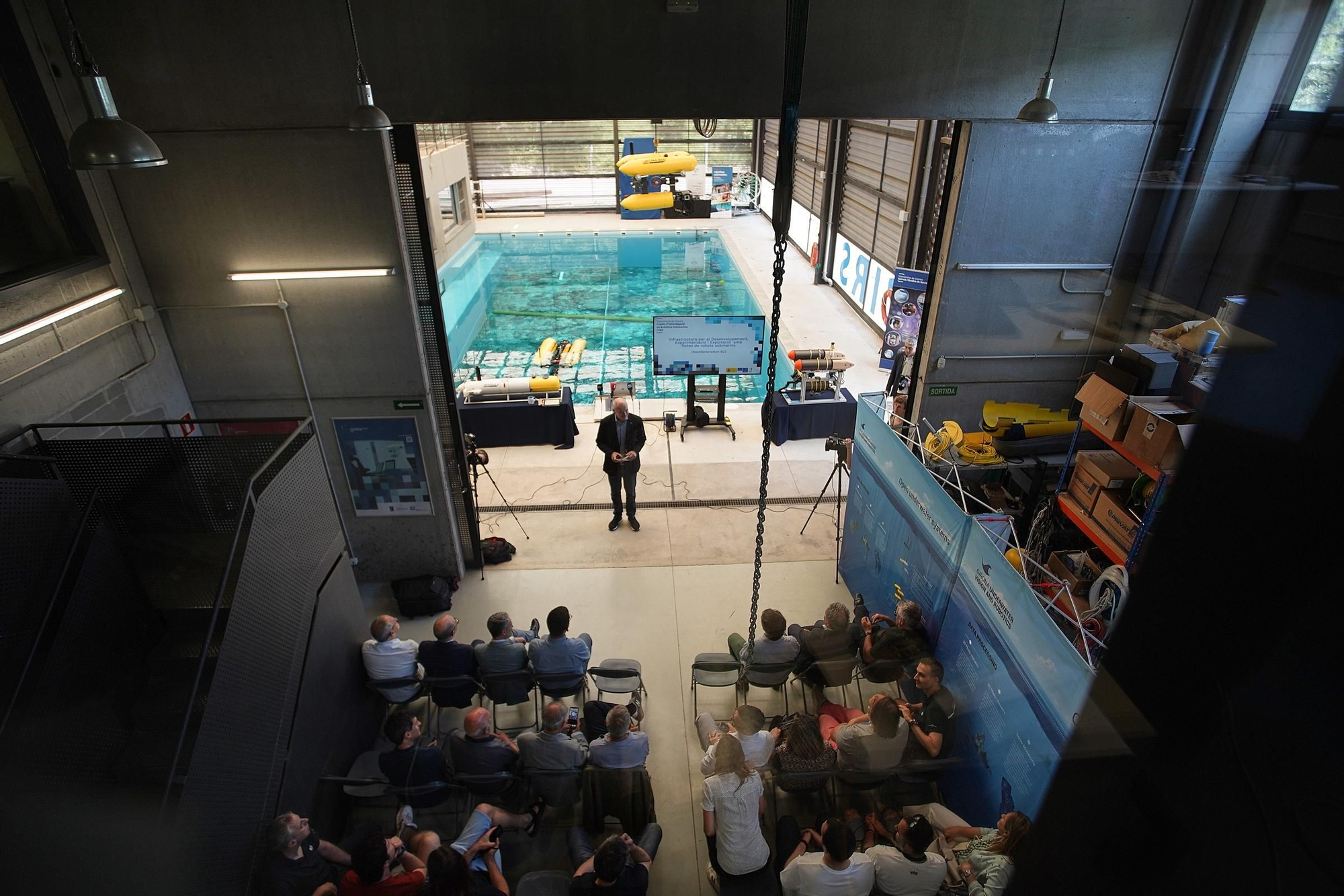 Les fotos de la nova piscina de proves del centre de robòtica submarina de la UdG