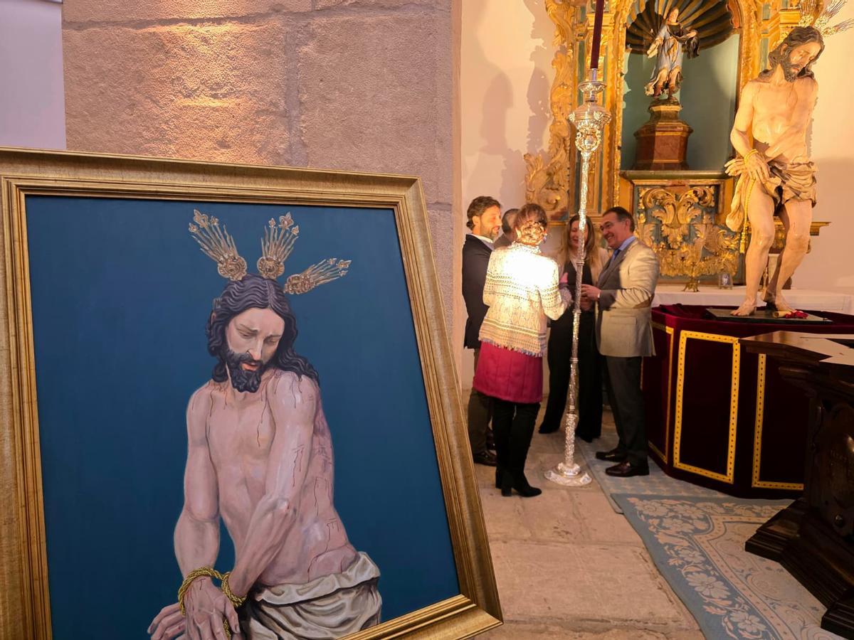 Cuadro del Cristo de la Coronación realizado por Joaquín Bastida.