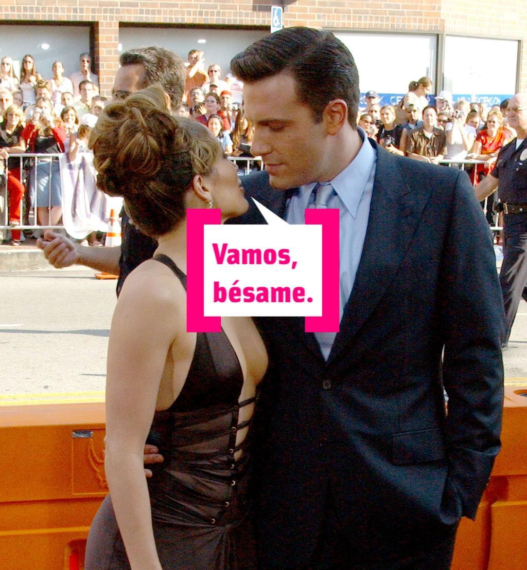 Jennifer Lopez y Ben Affleck en una alfombra roja