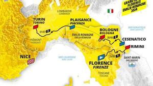 El Tour empezará en Florencia y terminará en Niza
