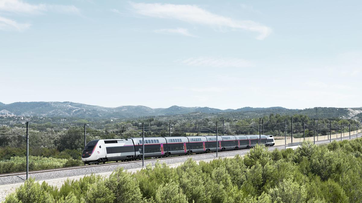 Un tren de l&#039;operadora francesa SNCF