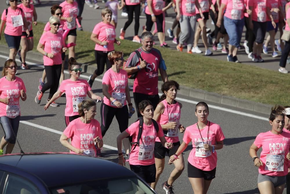 Carrera de la mujer en la zona este de Gijón.