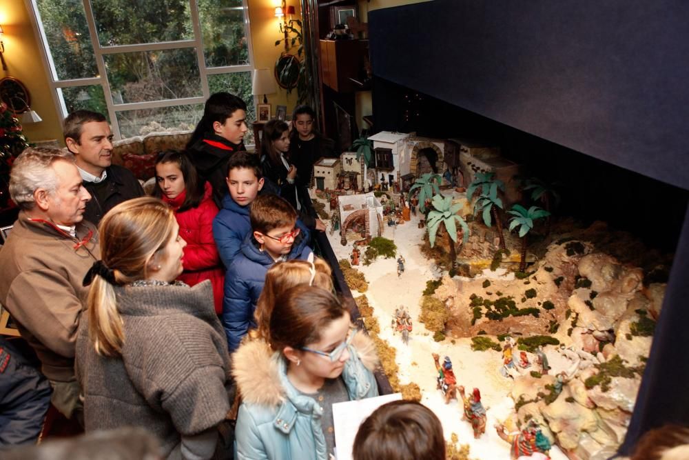 Concurso de belenes particulares de Somió, en Gijón