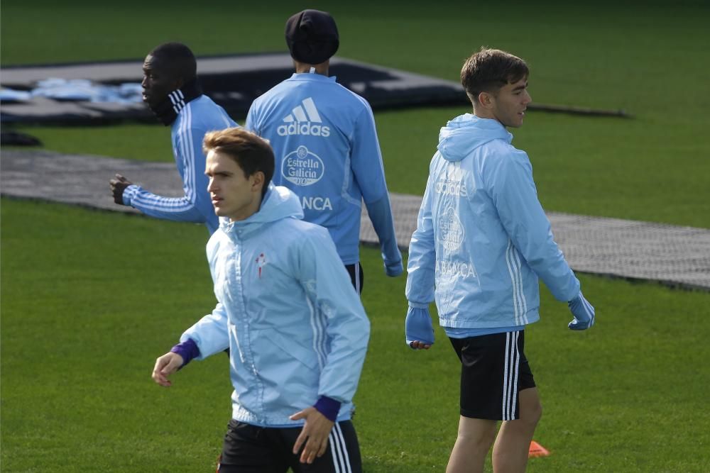 Entrenamiento del Celta en Balaídos