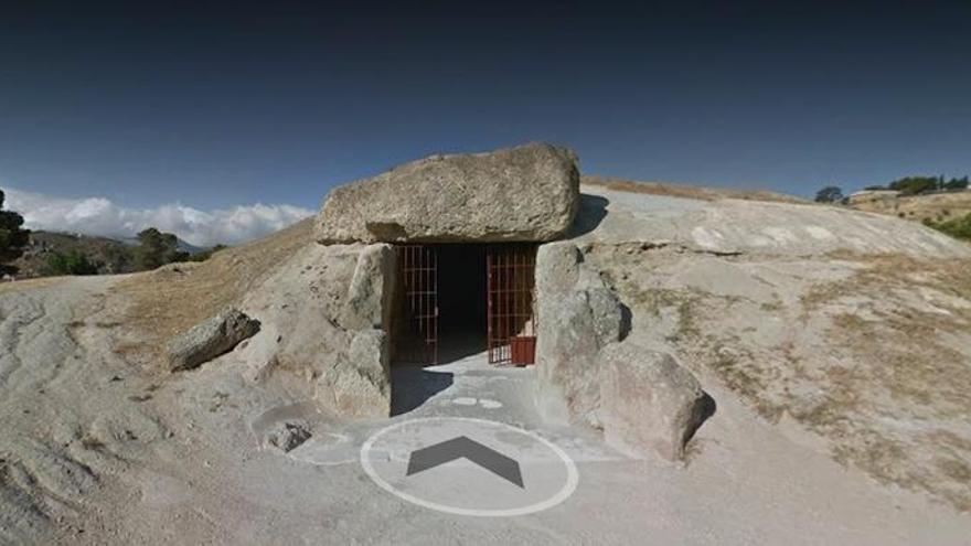 Vista del dolmen de Menga a través de la plataforma Google Arts &amp; Culture.