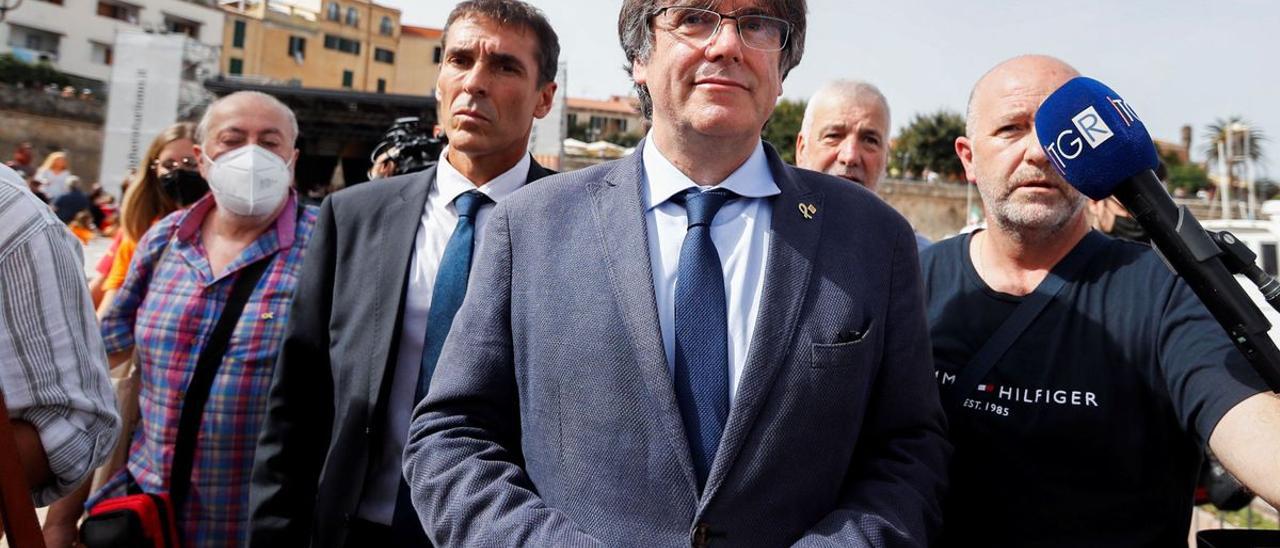 Carles Puigdemont en el Encuentro Internacional de Adifolk.