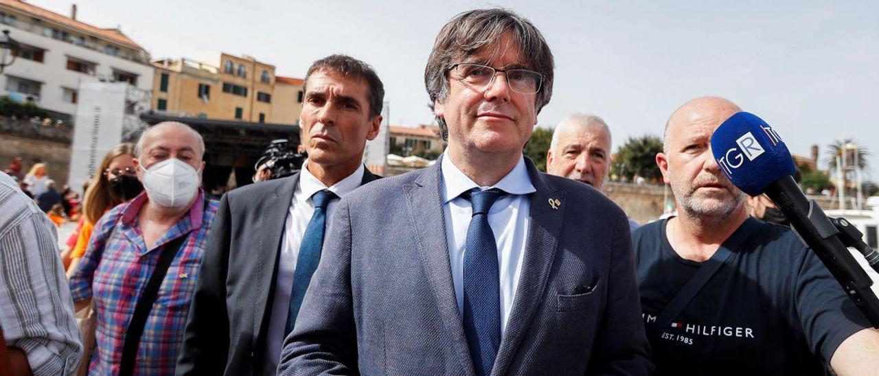 Carles Puigdemont en el Encuentro Internacional de Adifolk.