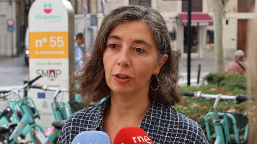 La portavoz de MÉS per Palma en el Ayuntamiento, Neus Truyol, en declaraciones.