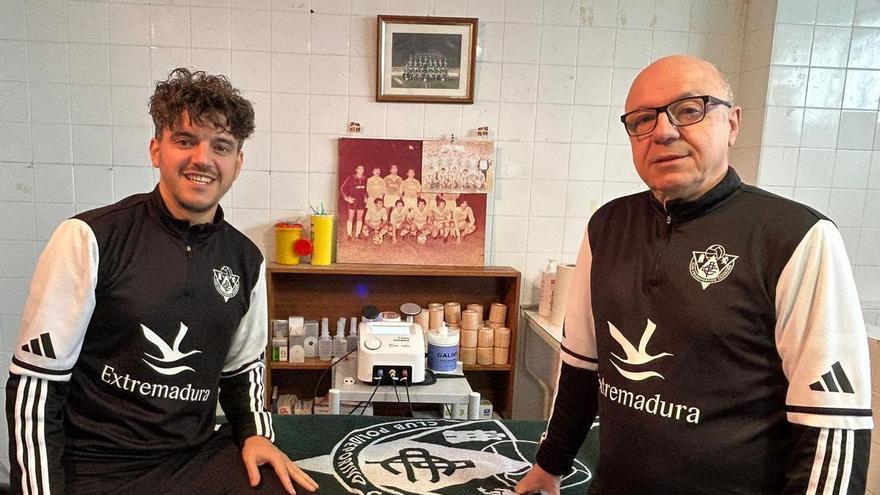 De leyenda a fisio: la saga Sarratea sigue latiendo en el Cacereño