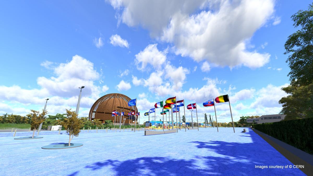 La explanada del CERN, en una imagen de archivo.