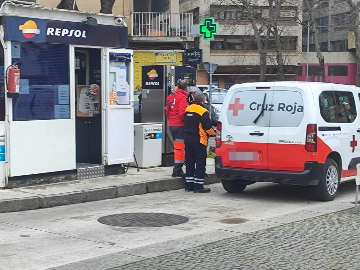 Repostaje en gasolinera de Badajoz.