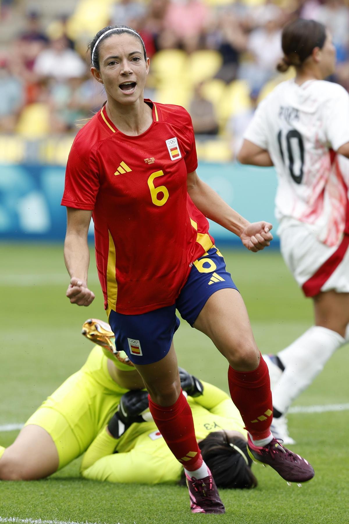 España - Japón, el partido de fútbol femenino de la fase de grupos de los Juegos Olímpicos, en imágenes.