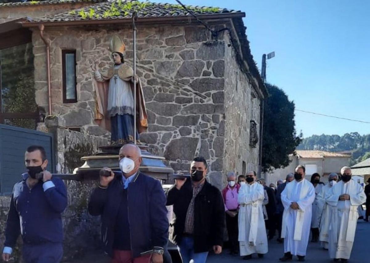 Un momento de la procesión de O Grove. | // CEDIDA