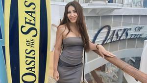 Daniela Requena, a bordo del barco Oasis of the seas de Royal Caribbean
