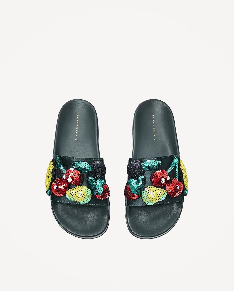 Chanclas joya: con frutas