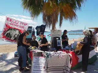 El barrio de ses Figueretes se solidariza con Palestina y la Summud Global Flotilla