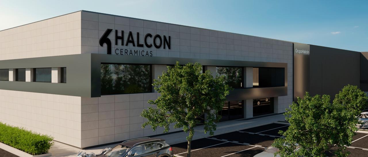 Fachada de las instalaciones de Halcón Cerámicas