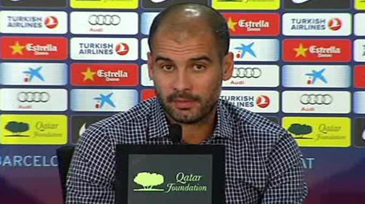 L’entrenador del FC Barcelona, Pep Guardiola, espera el millor dels seus futbolistes, malgrat les baixes, en el partit de Copa davant l’Hospitalet.