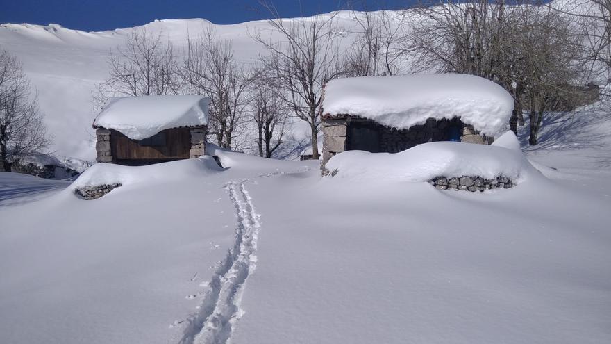 El Cuera, cubierto de nieve