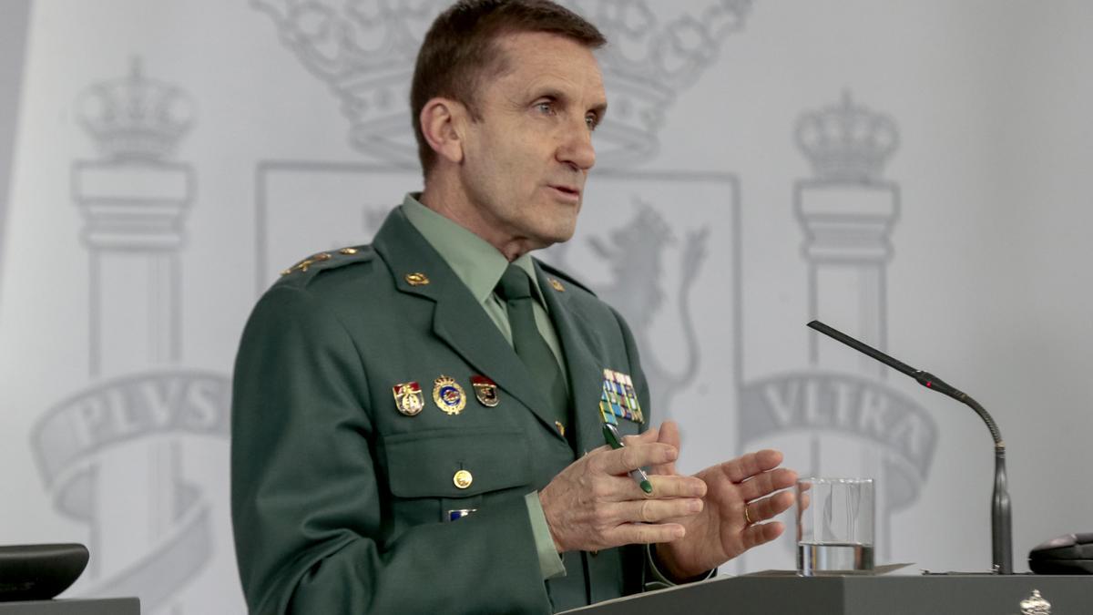 El jefe del Estado Mayor de la Guardia Civil, José Manuel Santiago Marín.