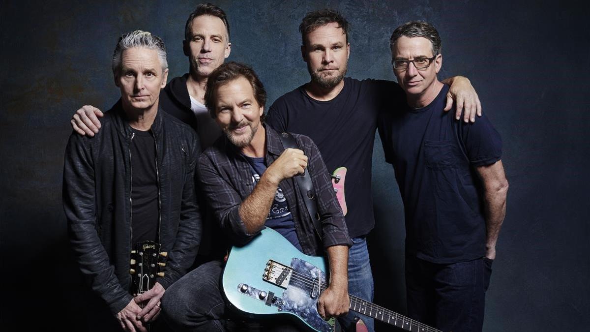 Pearl Jam, en una foto promocional de 'Gigaton'