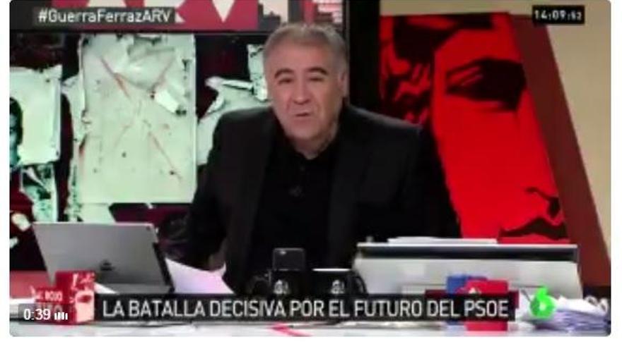 García Ferreras la toma contra el líder del PSOE de Cáceres