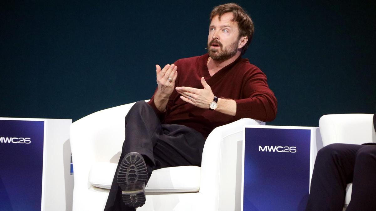 L'actor Aaron Paul (Jesse Pinkman, a Breaking Bad) al MWC26.