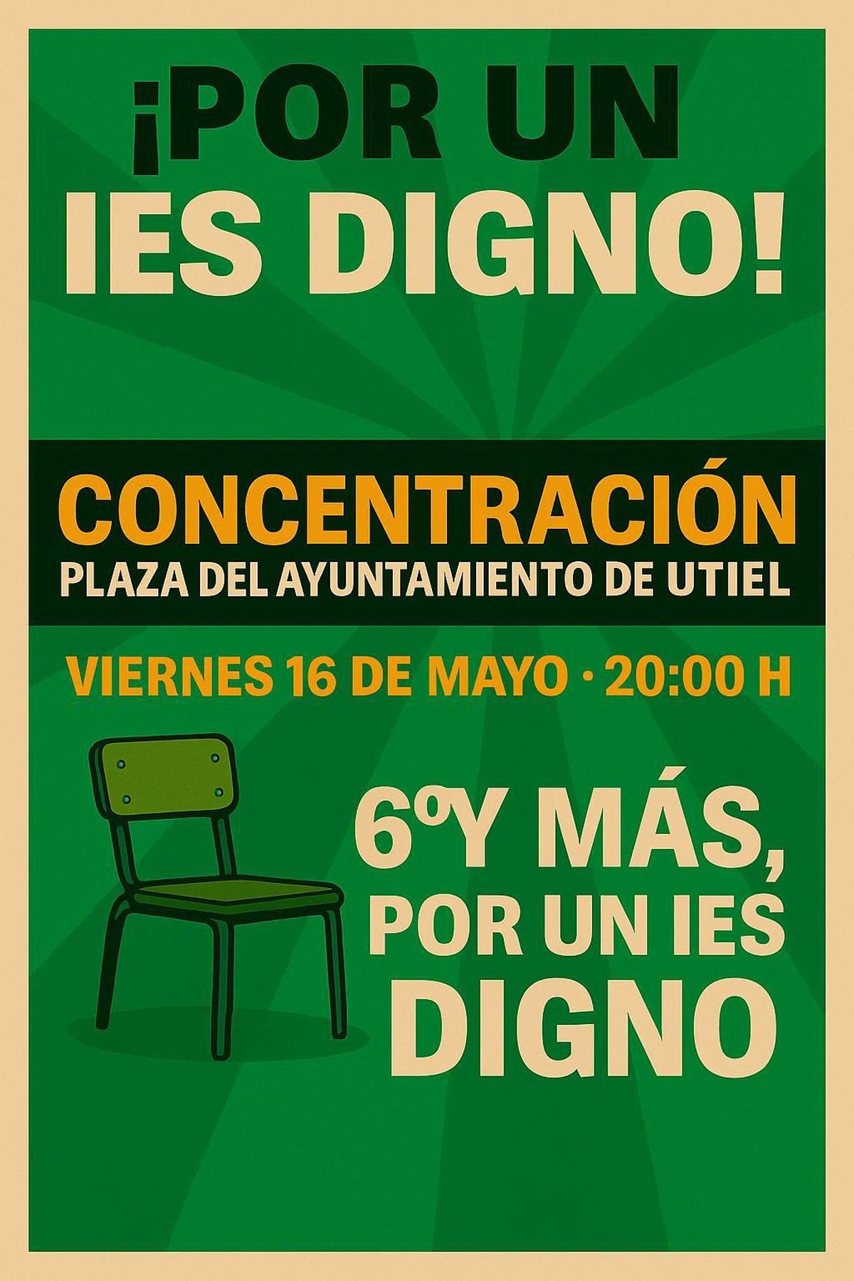 Convocatoria de la concentración.