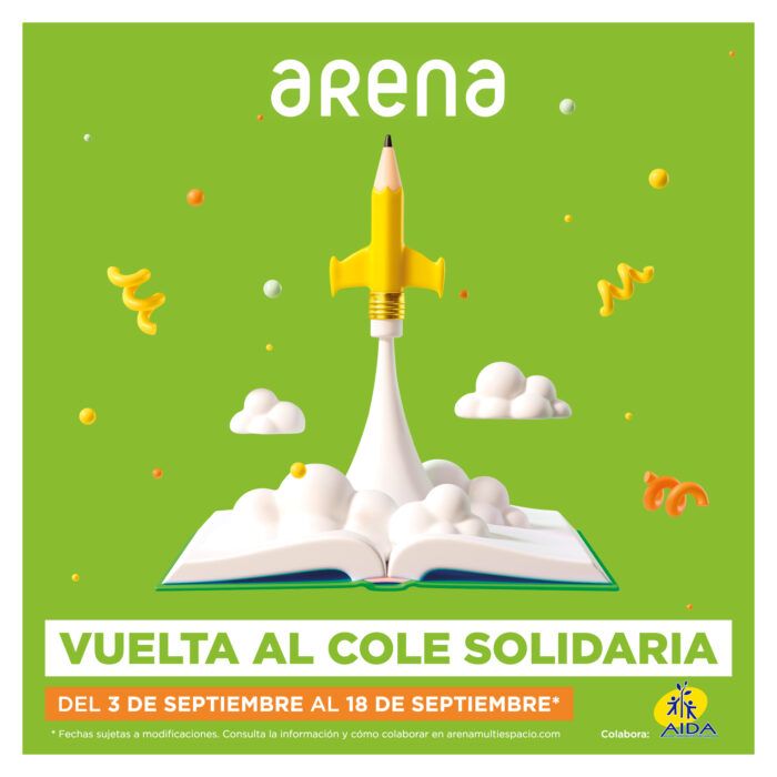 &#039;Vuelta al cole solidaria&#039; de Arena Multiespacio.