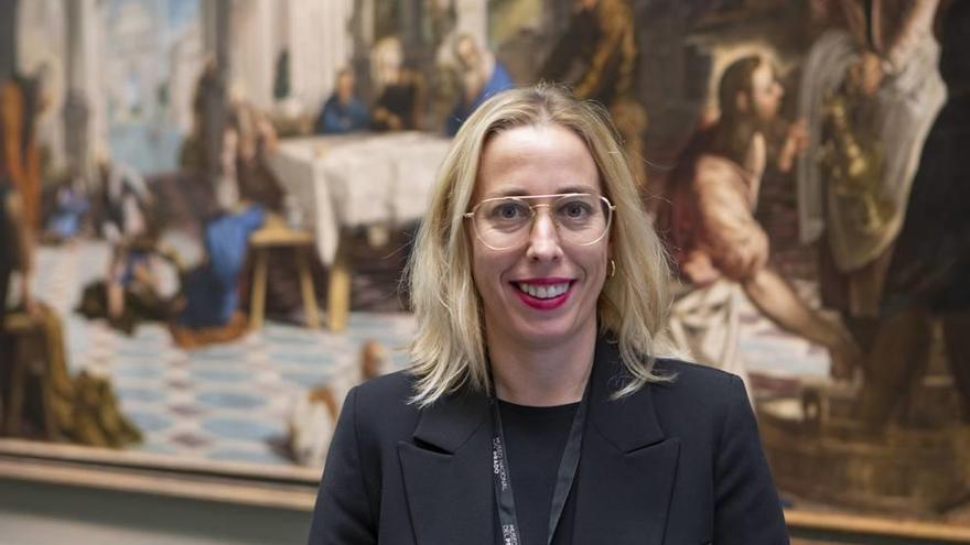 Noelia Ibáñez, en una sala del Museo del Prado.