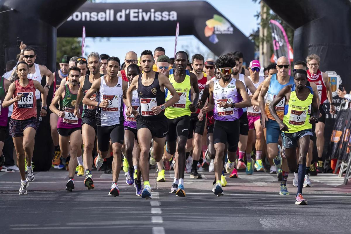 Imagen de archivo de una edición anterior de la Ibiza Media Maratón.