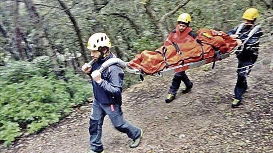 Rescatada cuando recogía setas en Valldemossa