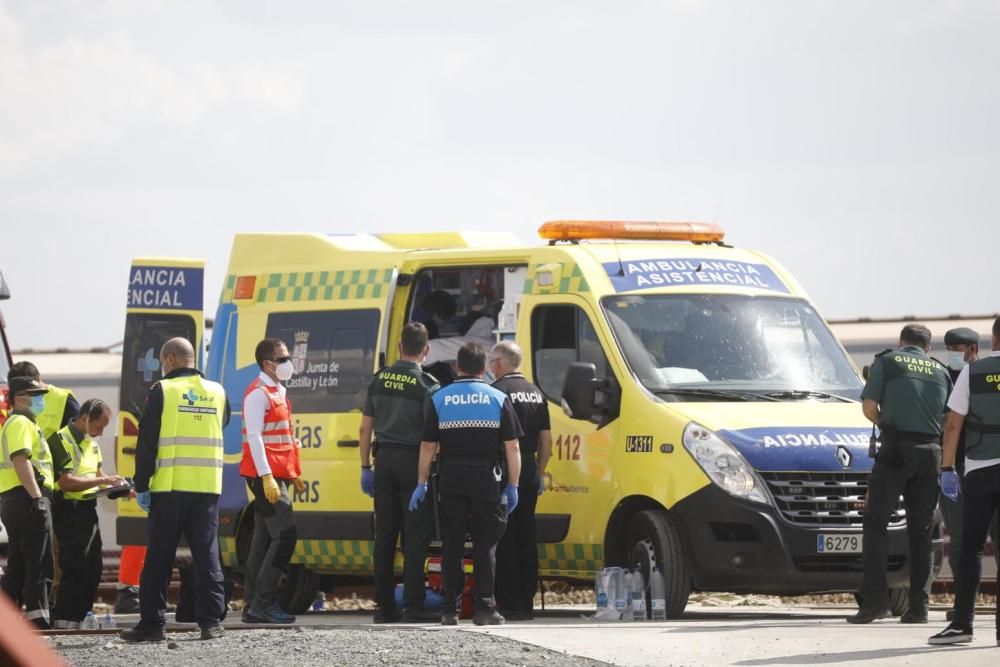 Accidente de tren en Zamora.