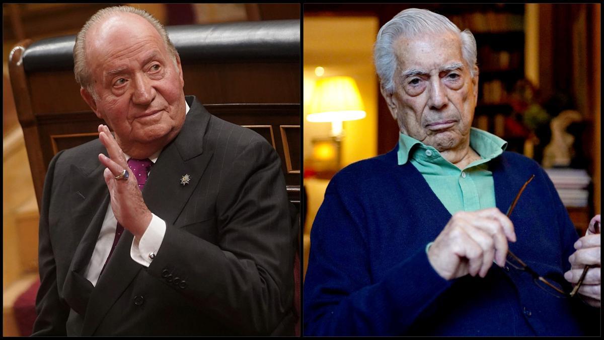 Rey Juan Carlos y Vargas Llosa