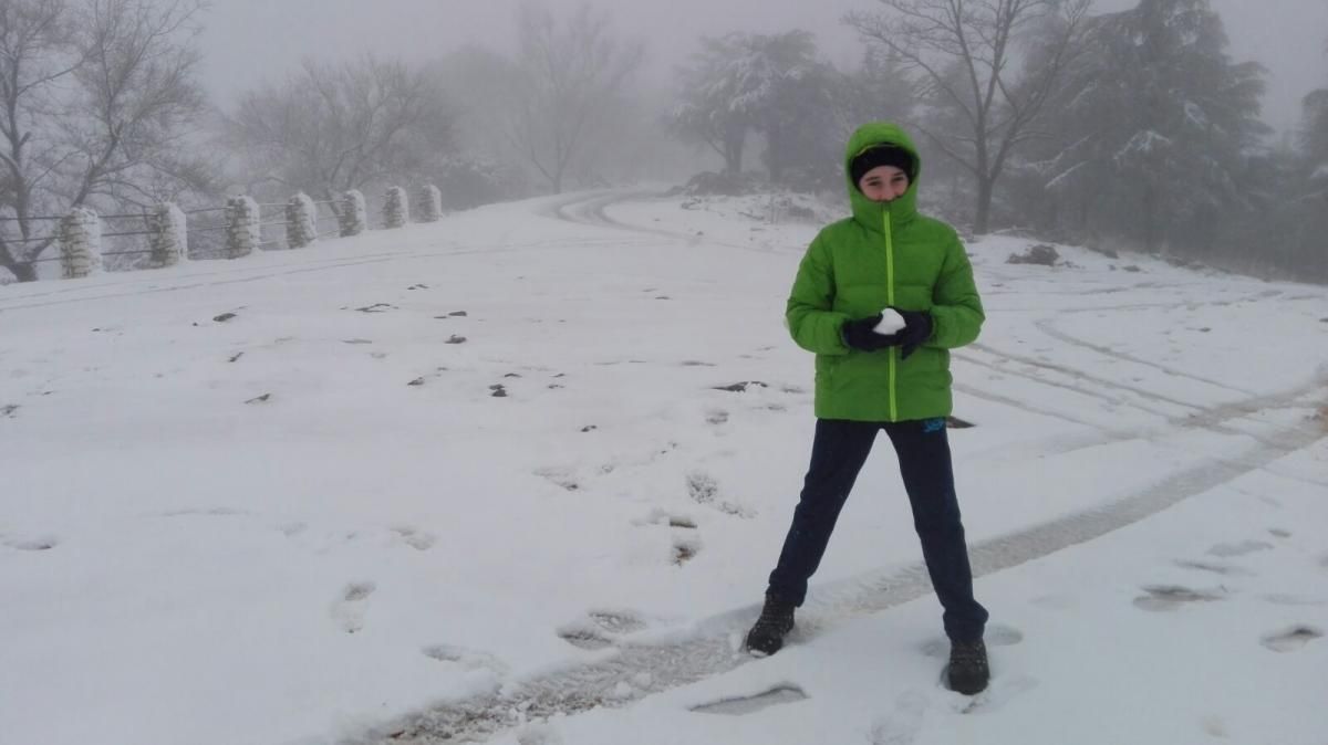 Nieva en la provincia de Córdoba, las fotos de los lectores