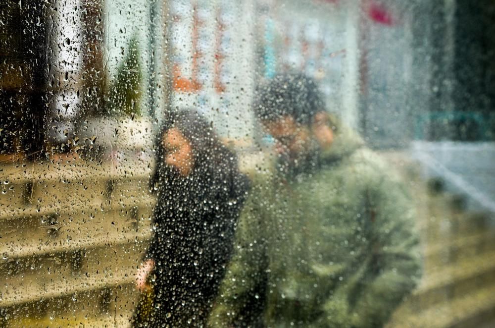 Las imágenes del temporal en A Coruña este sábado