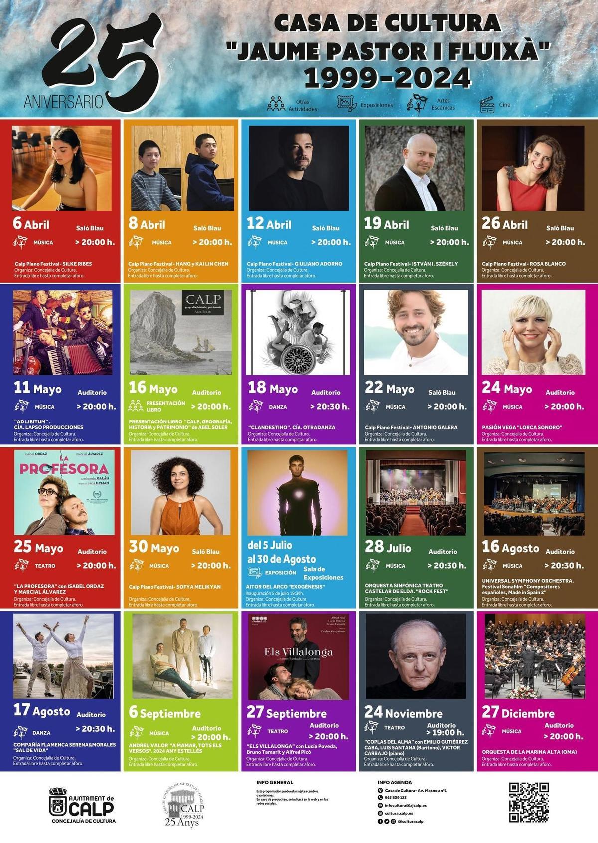 Las actuaciones del 25 aniversario de la Casa de Cultura.