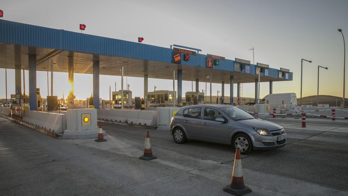 Un peaje en las carreteras de España.