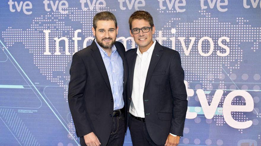 Arseni Cañada y Marc Martín, presentadores de deportes en TVE