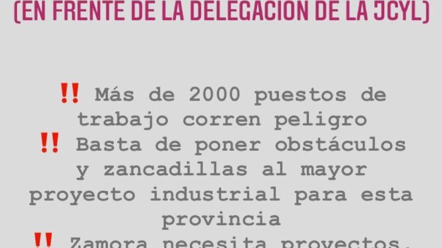 Llamamiento para secundar la concentración en defensa de la Biorrefinería de Barcial del Barco