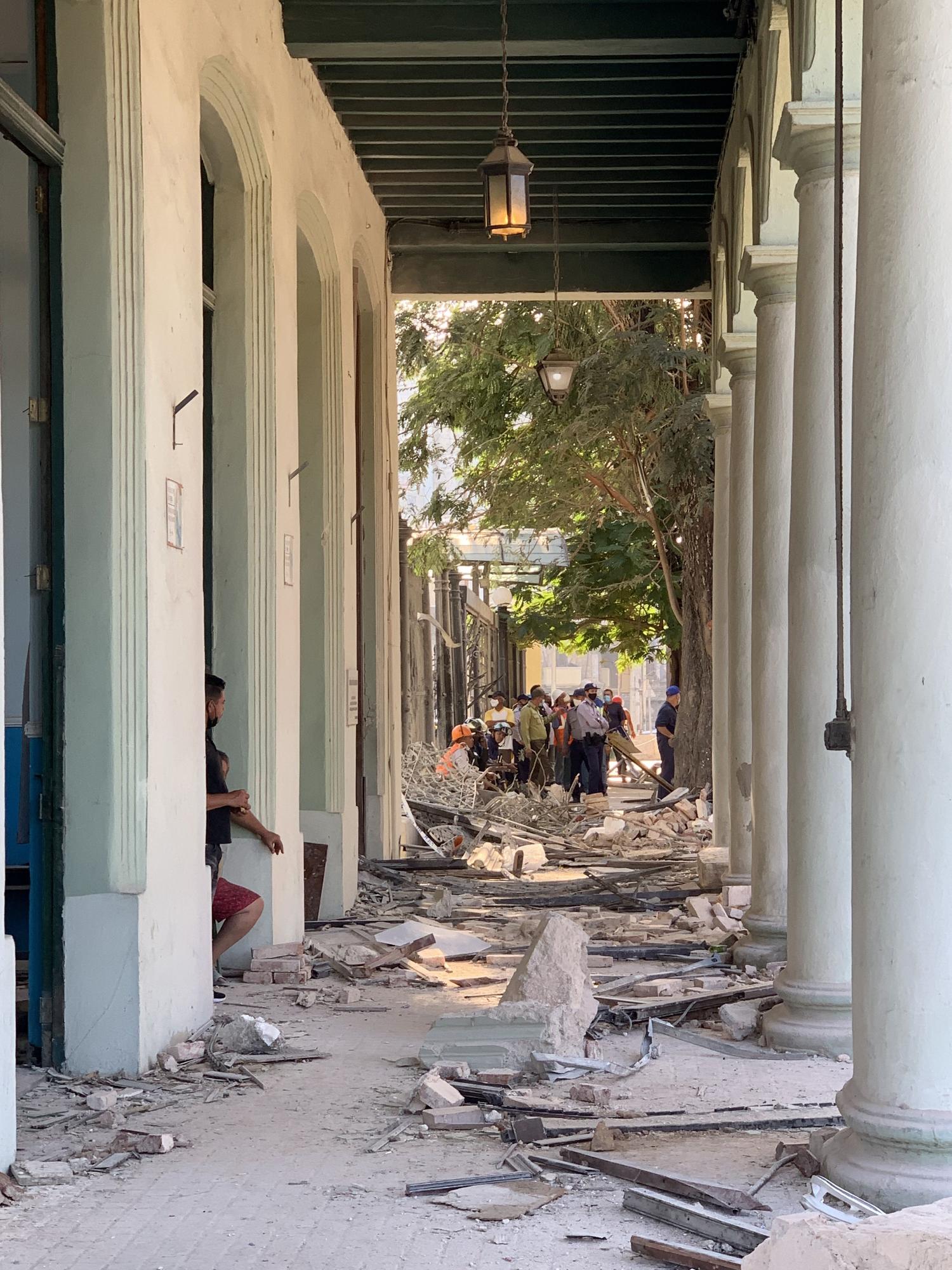 Así quedó el Hotel Saratoga tras la explosión de La Habana