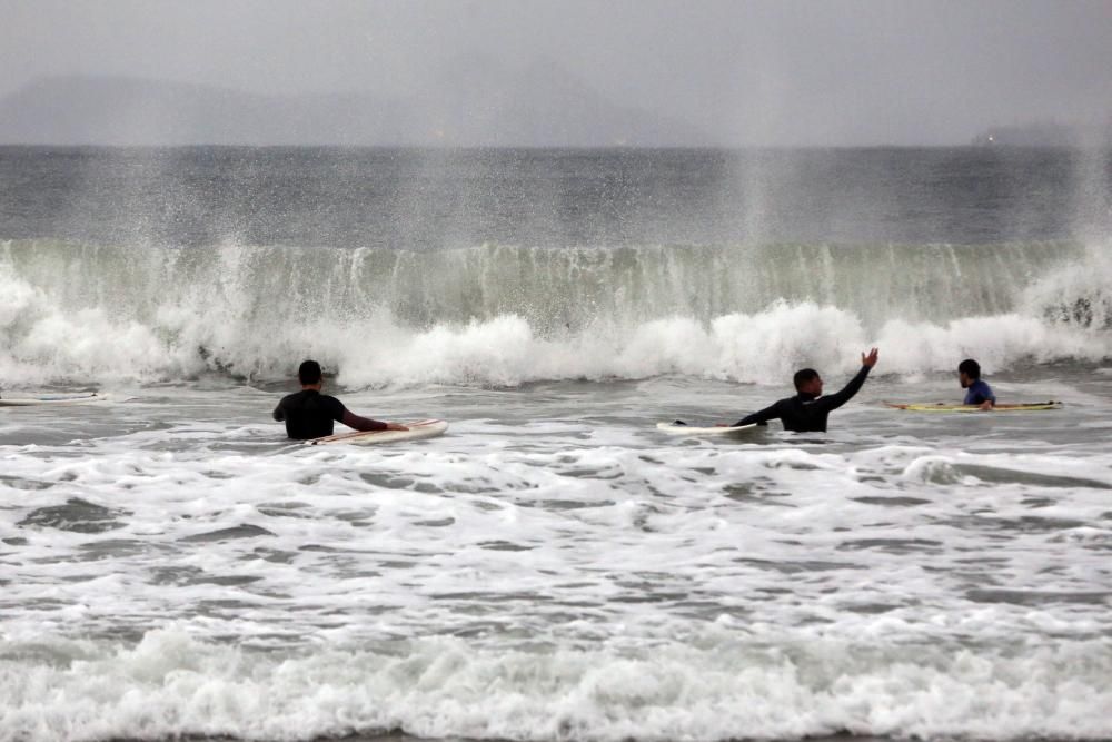 Oleaje por temporal en las Rías Baixas